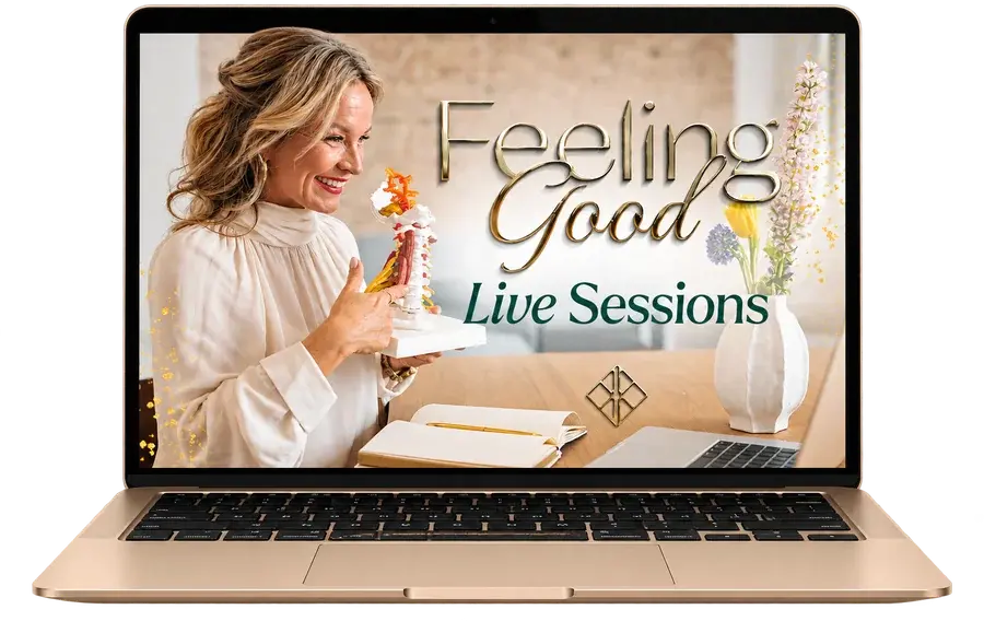 Eine Live-Session mit Korinna auf dem Laptop