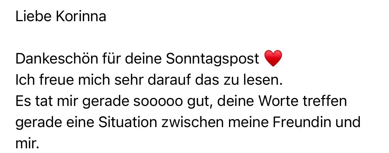 Leserinnen Feedback
