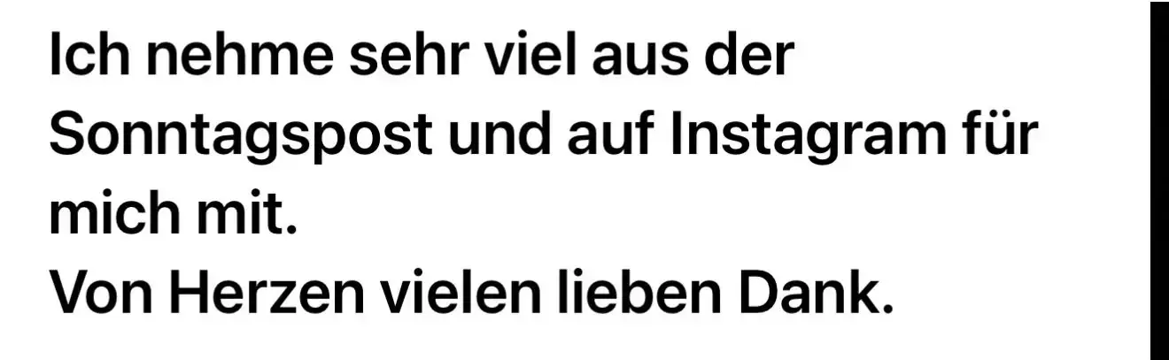 Leserinnen Feedback