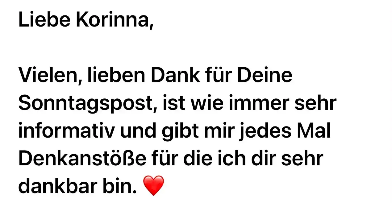 Leserinnen Feedback