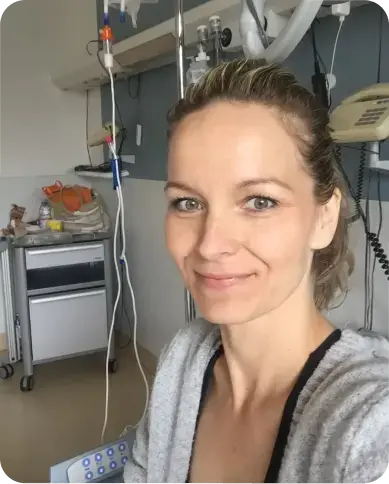 Korinna im Krankenhaus